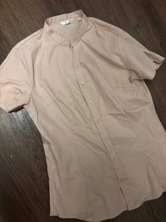 Tops - Beige Button Shirt